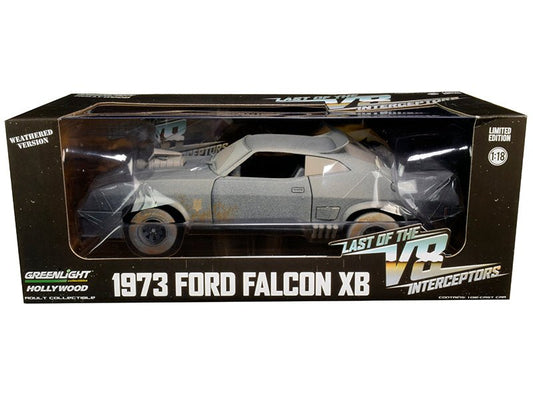 1973 Ford Falcon XB RHD (Right Hand Drive) (Weathered Version) "Last of the V8 Interceptors" (1979) Movie 1/18 Diecast Model Car by Greenlight free shipping USA - Rapid Vehicles