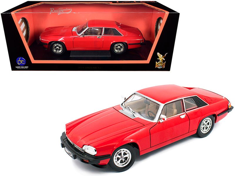 1975 Jaguar XJS Coupe Red 1/18 Diecast Model Car by Road Signature free shipping USA - Rapid Vehicles