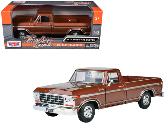 1979 Ford F-150 Pickup Truck Brown 1/24 Diecast Model Car by Motormax free shipping USA - Rapid Vehicles