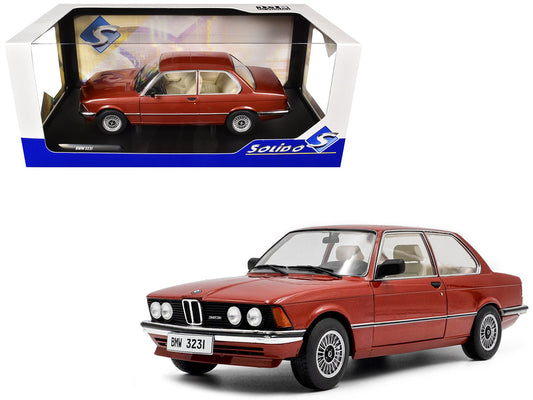 1980 BMW 323i Ruby Red Metallic 1/18 Diecast Model Car by Solido free shipping USA - Rapid Vehicles
