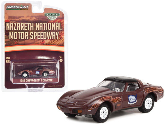 1982 Chevrolet Corvette Nazareth National Motor Speedway Official Pace Car "Hobby Exclusive" Series 1/64 Diecast Model Car by Greenlight free shipping USA - Rapid Vehicles