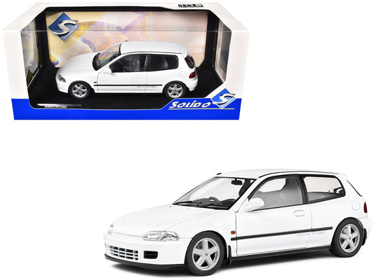 1991 Honda Civic (EG6) RHD (Right Hand Drive) Frost White 1/18 Diecast Model Car by Solido free shipping USA - Rapid Vehicles