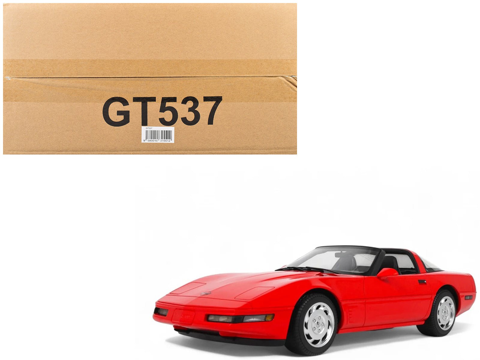 1995 Chevrolet Corvette C4 Convertible Torch Red 1/18 Model Car by GT Spirit free shipping USA - Rapid Vehicles