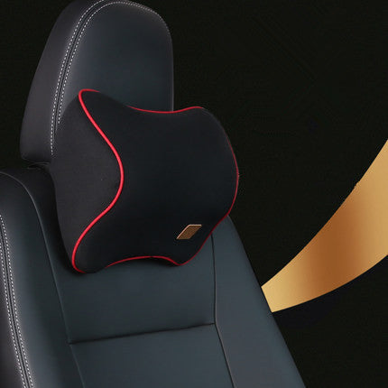 Color: Black red Headrest - Car Memory Foam Headrest Lumbar - Premium Interior Parts from Rapidvehicles - Just $37.79! Shop now at Rapidvehicles