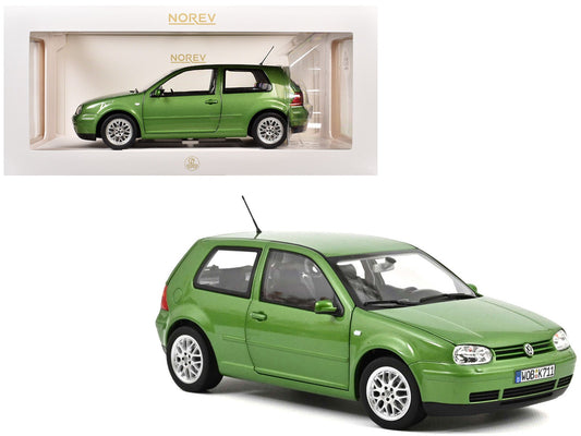 1998 Volkswagen Golf GTI Green Metallic 1/18 Diecast Model Car by Norev free shipping USA - Rapid Vehicles