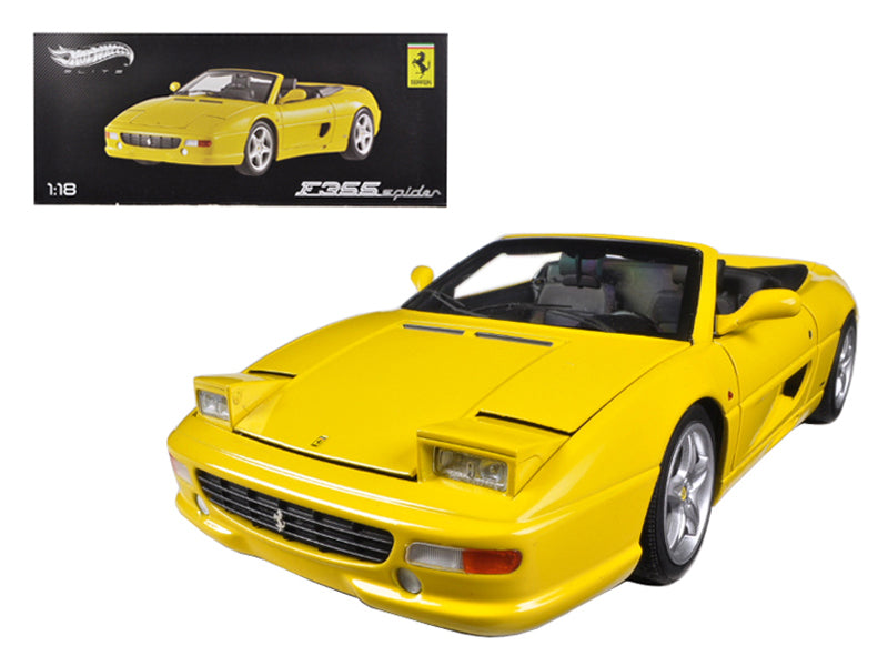 Ferrari F355 Spider Convertible Yellow Elite Edition 1/18 Diecast - Premium  from Rapidvehicles - Just $175.49! Shop now at Rapidvehicles