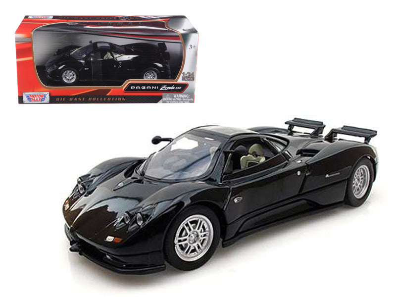 Pagani Zonda C12 Black 1/24 Diecast Car Model by Motormax - Premium  from Rapidvehicles - Just $53.99! Shop now at Rapidvehicles