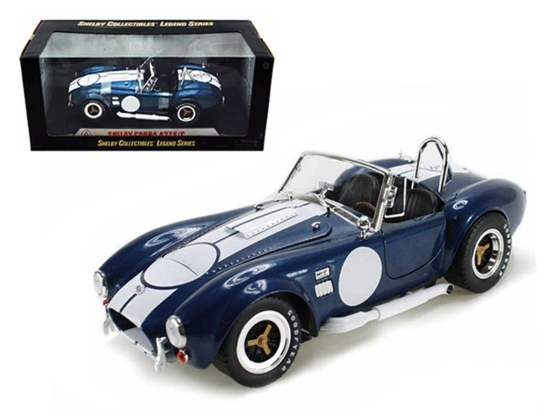 1965 Shelby Cobra 427 S/C Dark Blue Metallic with White StripesFREE SHIPPING IN US - Premium  from Rapidvehicles - Just $116.09! Shop now at Rapidvehicles