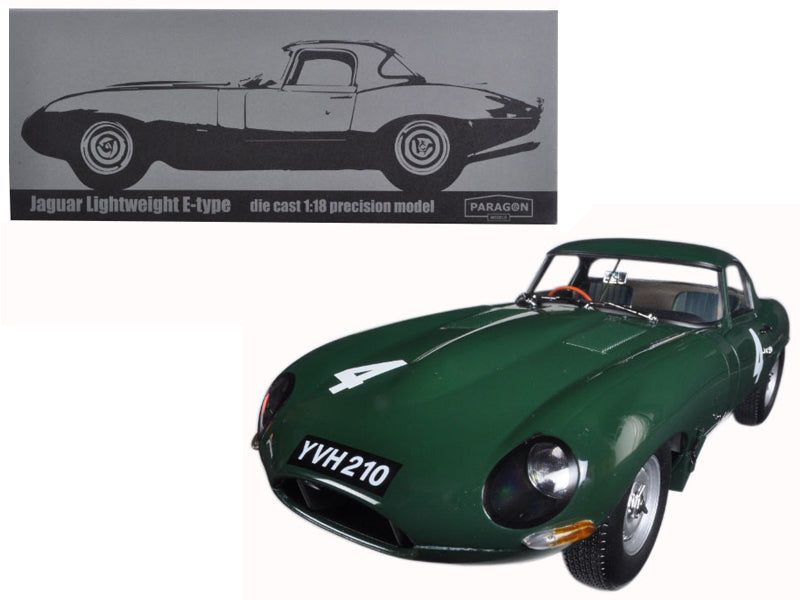 Jaguar Lightweight E-Type Sutcliffe YVH210 #4 Green 1/18 Diecast - Premium  from Rapidvehicles - Just $196.19! Shop now at Rapidvehicles