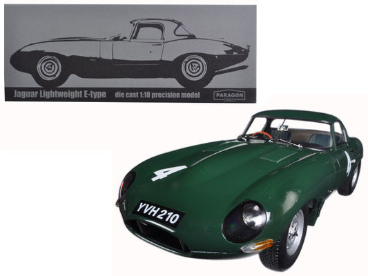 Jaguar Lightweight E-Type Sutcliffe YVH210 #4 Green 1/18 Diecast - Premium  from Rapidvehicles - Just $217.99! Shop now at Rapidvehicles