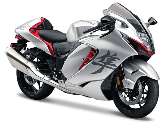 2022 Suzuki Hayabusa Silver Metallic 1/12 Diecast Motorcycle