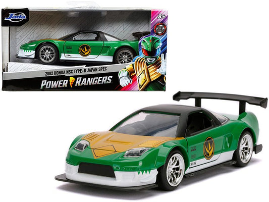 2002 Honda NSX Type - R Japan Spec Green Ranger "Power Rangers" 1/32 Diecast Model Car by Jada free shipping USA - Rapid Vehicles