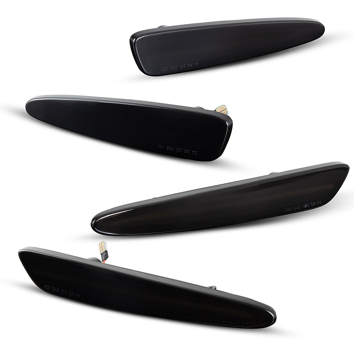 2005-2013 Chevrolet Corvette C6 Smoke White LED Side Marker - Rapid Vehicles