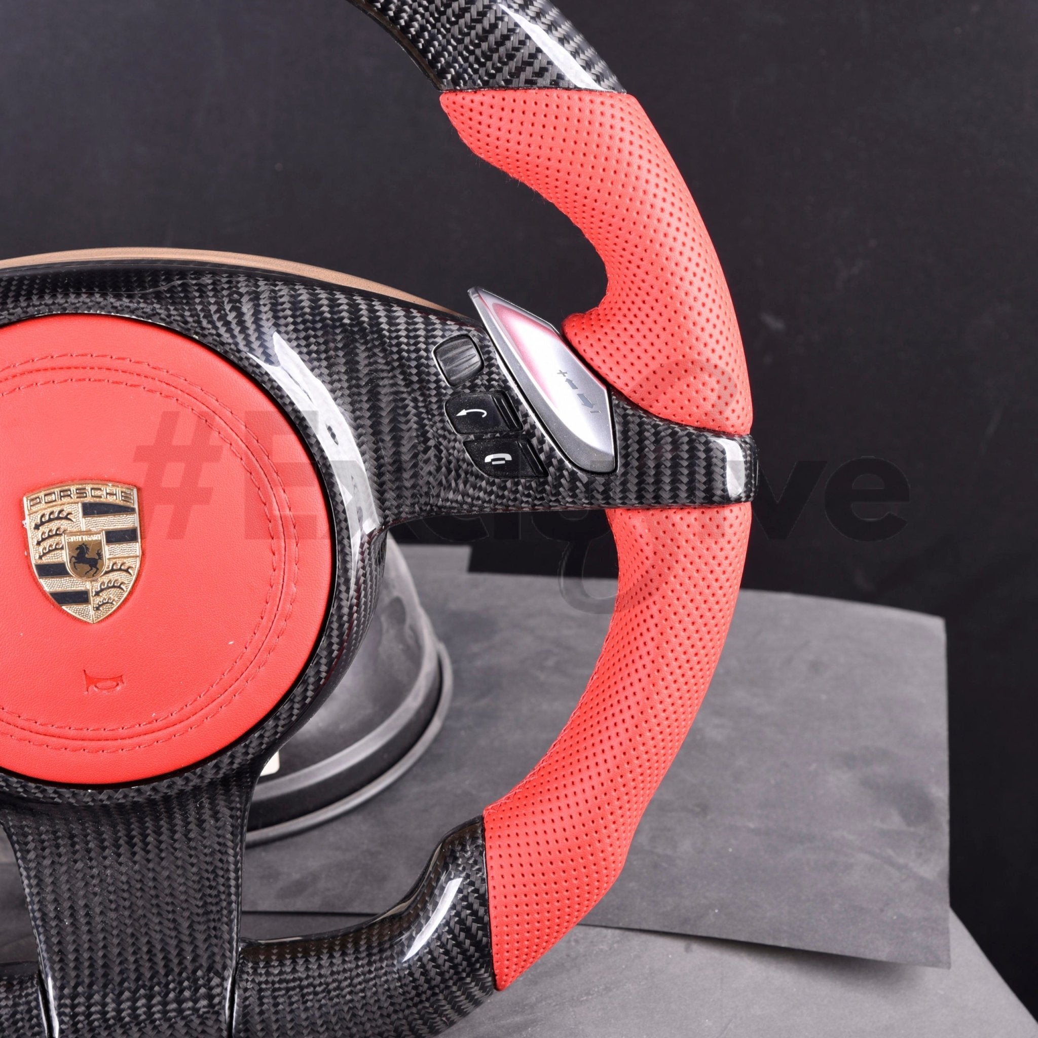 2009-2016 Porsche 911 (991.1) / Boxster (987.2 981) / Cayman (981) / Cayenne (958) / Panamera (970) PDK Custom Steering Wheel by Exclusive Steering - Rapid Vehicles