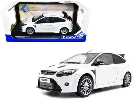2009 Ford Focus RS MK2 Frozen White 1/18 Diecast Model Car by Solido free shipping USA - Rapid Vehicles