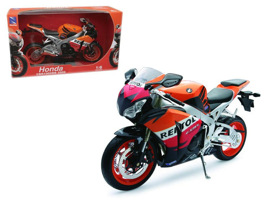 2009 Honda CBR1000RR "Repsol" 1/6 Diecast Motorcycle Model by New Ray free shipping USA - Rapid Vehicles