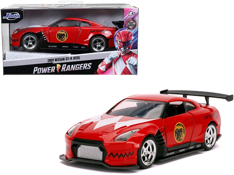 2009 Nissan GT - R (R35) Red Red Ranger's "Power Rangers" 1/32 Diecast Model Car by Jada free shipping USA - Rapid Vehicles