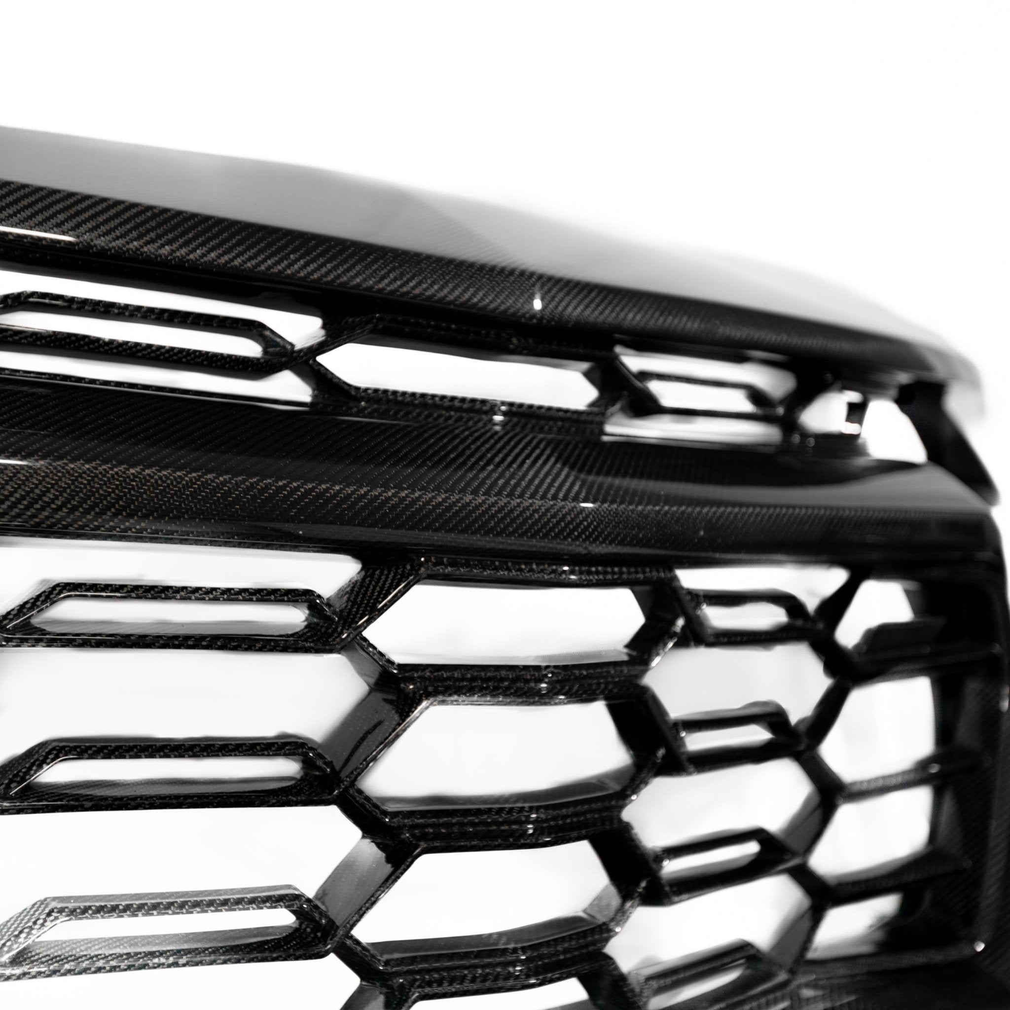 2010-2015 Chevy Camaro Black Panther 1PC Full Gloss Carbon Fiber Track Package Front Bumper Conversion - Rapid Vehicles
