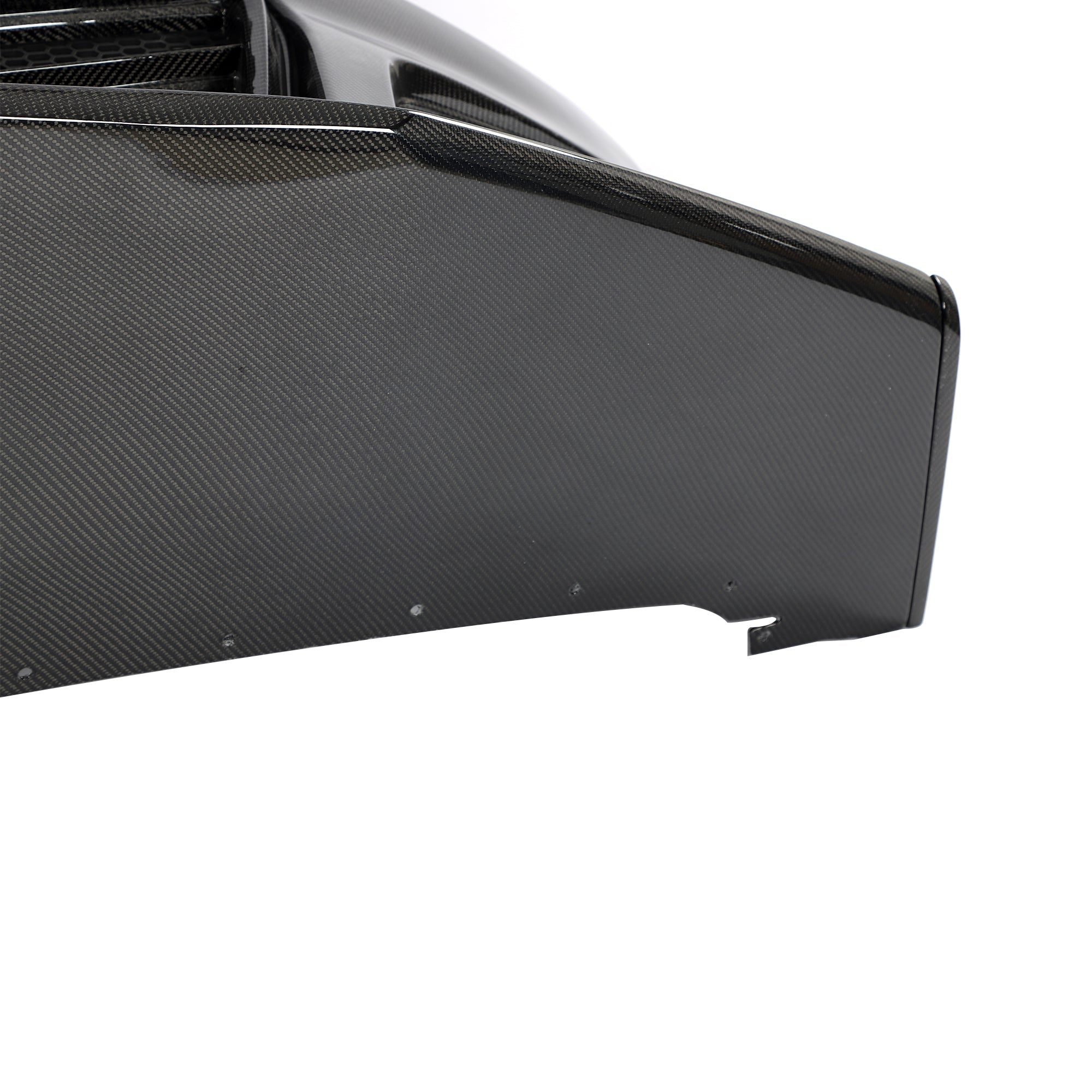 2010-2015 Chevy Camaro Black Panther 1PC Full Gloss Carbon Fiber Track Package Front Bumper Conversion - Rapid Vehicles