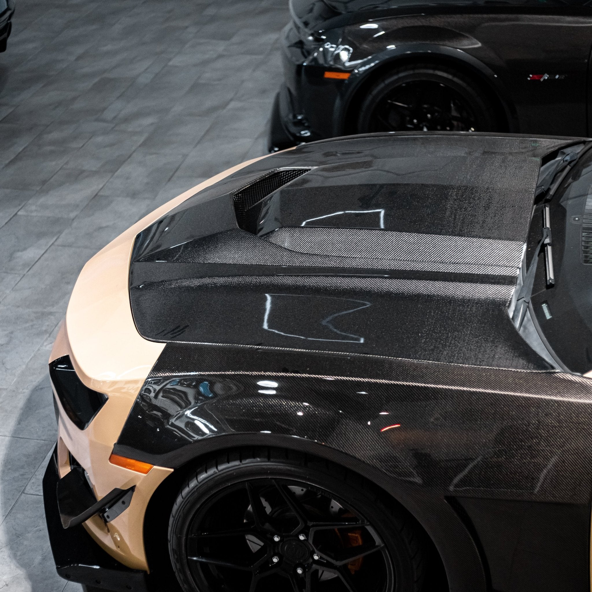 2010-2015 Chevy Camaro Type-ZR Carbon Fiber Double Sided Hood - Rapid Vehicles