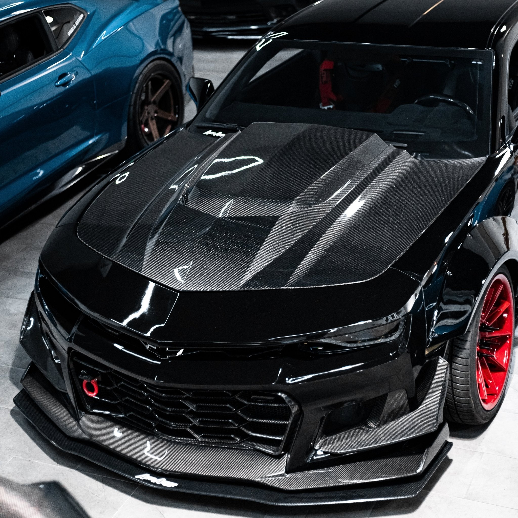 2010-2015 Chevy Camaro Type-ZR Carbon Fiber Double Sided Hood - Rapid Vehicles