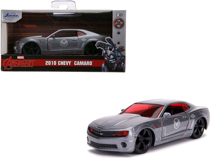 2010 Chevrolet Camaro Silver "War Machine" "Avengers" "Marvel" Series 1/32 Diecast Model Car by Jada free shipping USA - Rapid Vehicles
