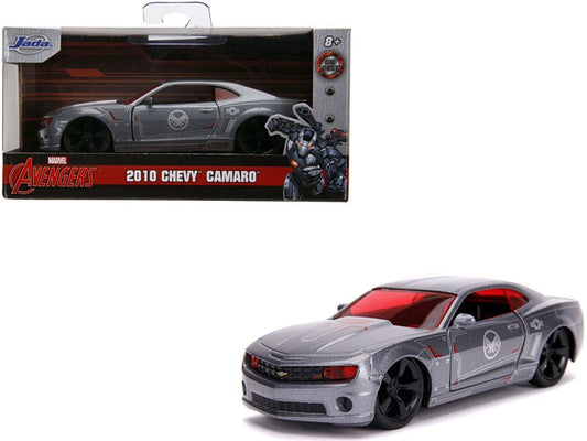 2010 Chevrolet Camaro Silver "War Machine" "Avengers" "Marvel" Series 1/32 Diecast Model Car by Jada free shipping USA - Rapid Vehicles