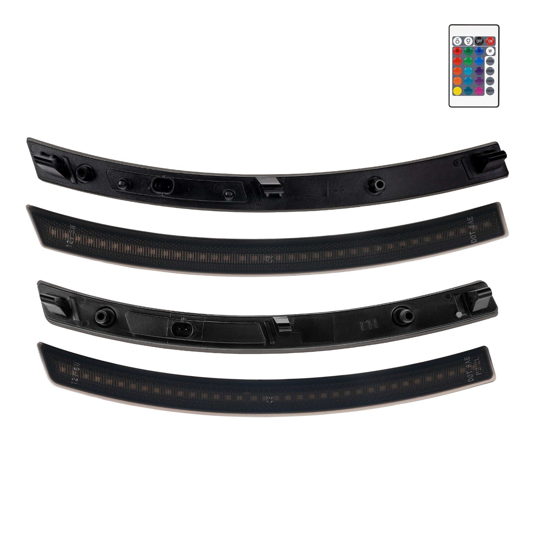 2014-2019 Chevrolet Corvette RGB Smoke C7 LED Side Marker - Rapid Vehicles