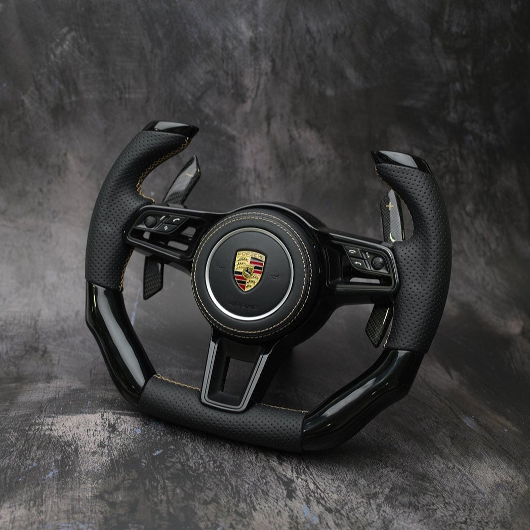 2014-2020 Porsche 911 (991.2) / GT3/GT3RS(991) / 718 Boxster/Cayman (982) / Cayenne (958.2) / Panamera (971) / Macan(95B) | Custom Steering Wheel by Exclusive Steering - Rapid Vehicles