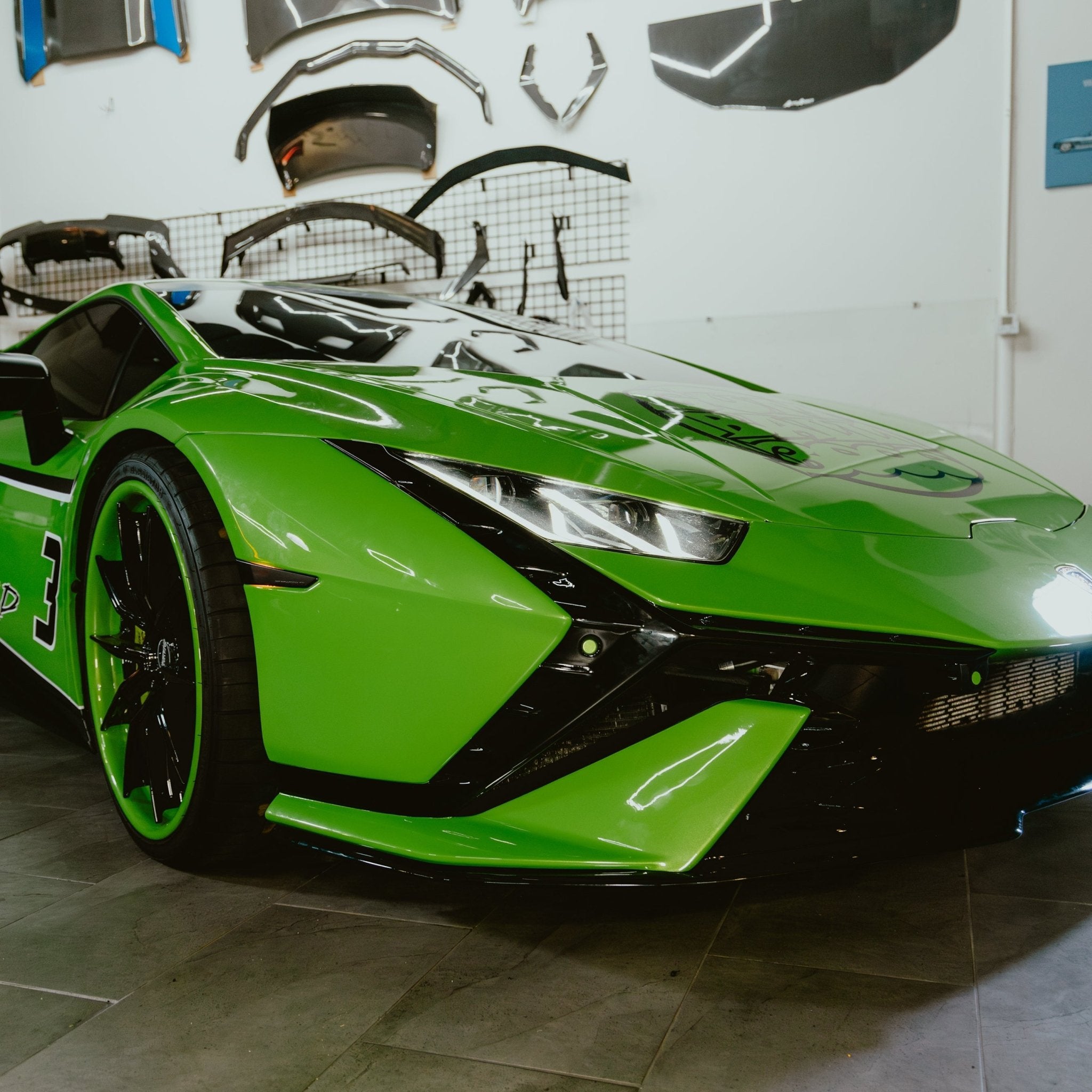 2014-2024 Lamborghini Huracan Tecnica Front Bumper Conversion Kit - Rapid Vehicles