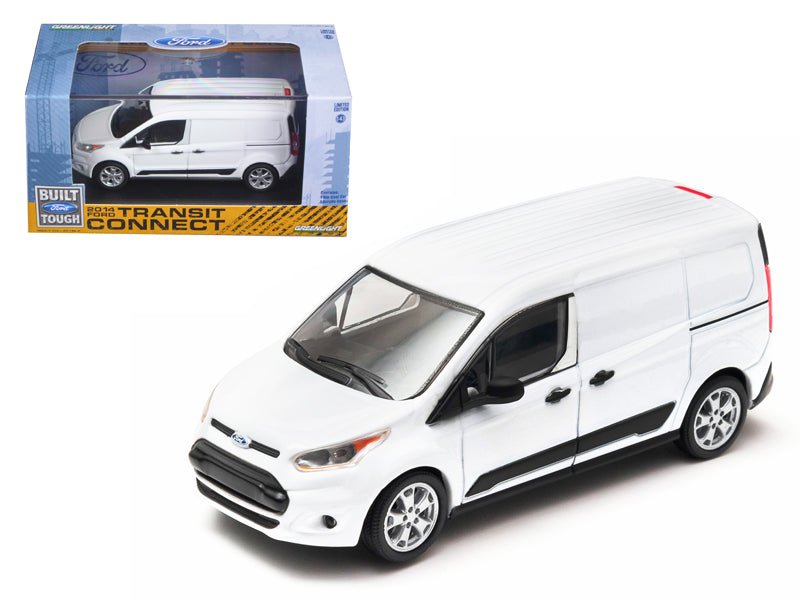 2014 Ford Transit Connect (V408) Van White 1/43 Diecast Model by Greenlight free shipping USA - Rapid Vehicles