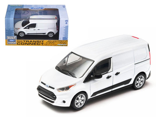 2014 Ford Transit Connect (V408) Van White 1/43 Diecast Model by Greenlight free shipping USA - Rapid Vehicles