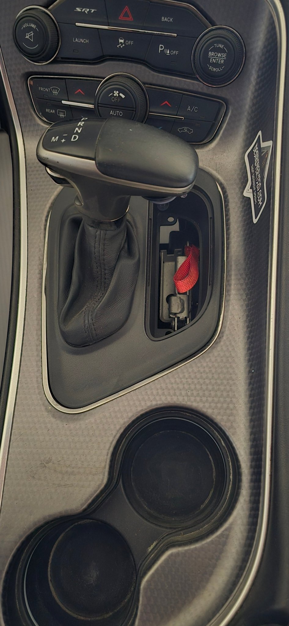 2015-2023 Dodge Challenger Steel Neutral Strap/Release Cover Plate - Laser Cut, Painted, Authentic - Rapid Vehicles