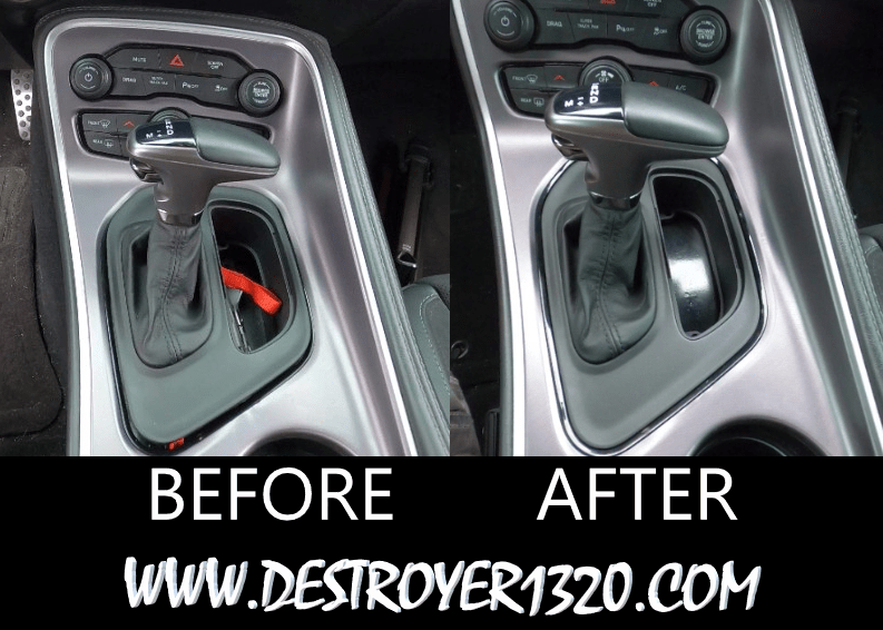 2015-2023 Dodge Challenger Steel Neutral Strap/Release Cover Plate - Laser Cut, Painted, Authentic - Rapid Vehicles