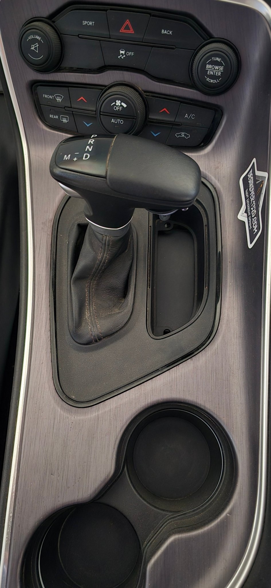 2015-2023 Dodge Challenger Steel Neutral Strap/Release Cover Plate - Laser Cut, Painted, Authentic - Rapid Vehicles
