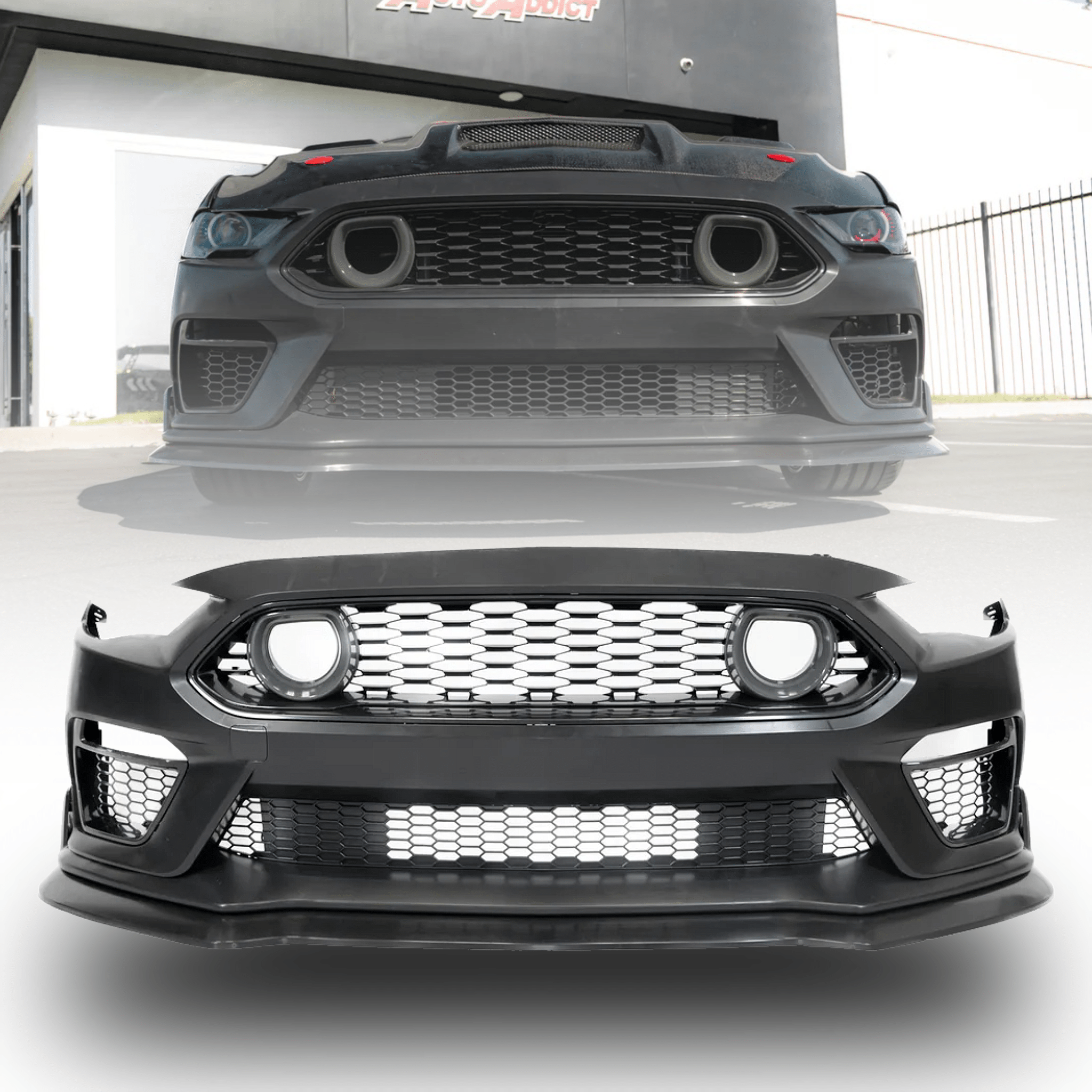 2015-2023 Ford Mustang Mach 1 Conversion Front Bumper Kit For S550 - Rapid Vehicles
