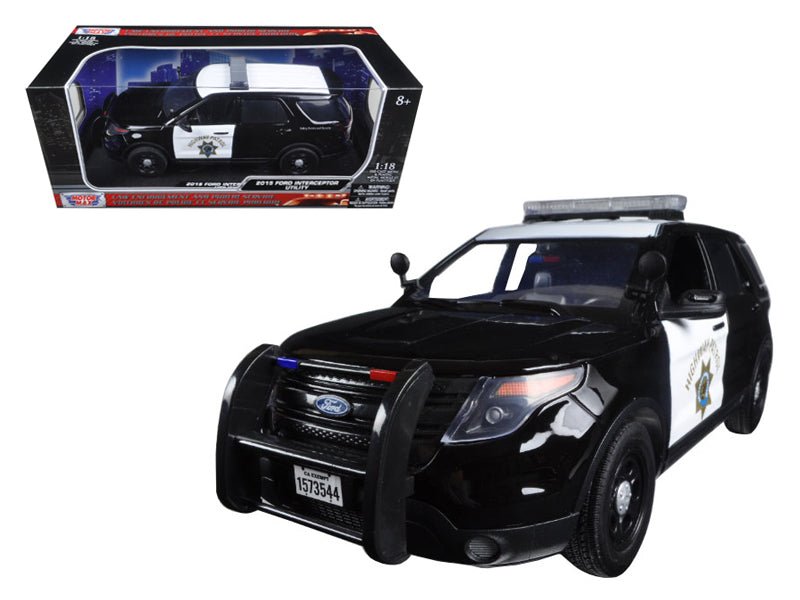 2015 Ford PI Utility Interceptor CHP California Highway Patrol 1/18 Diecast Model Car by Motormax free shipping USA - Rapid Vehicles