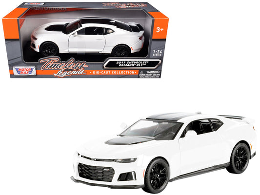 2017 Chevrolet Camaro ZL1 White 1/24 Diecast Model Car by Motormax free shipping USA - Rapid Vehicles