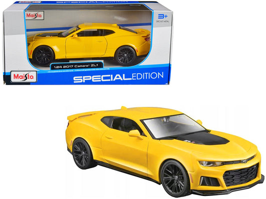 2017 Chevrolet Camaro ZL1 Yellow Metallic "Special Edition" 1/24 Diecast Model Car by Maisto free shipping USA - Rapid Vehicles