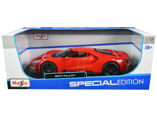 2017 Ford GT Red with Black Wheels "Special Edition" 1/18 Diecast Model Car by Maisto free shipping USA - Rapid Vehicles