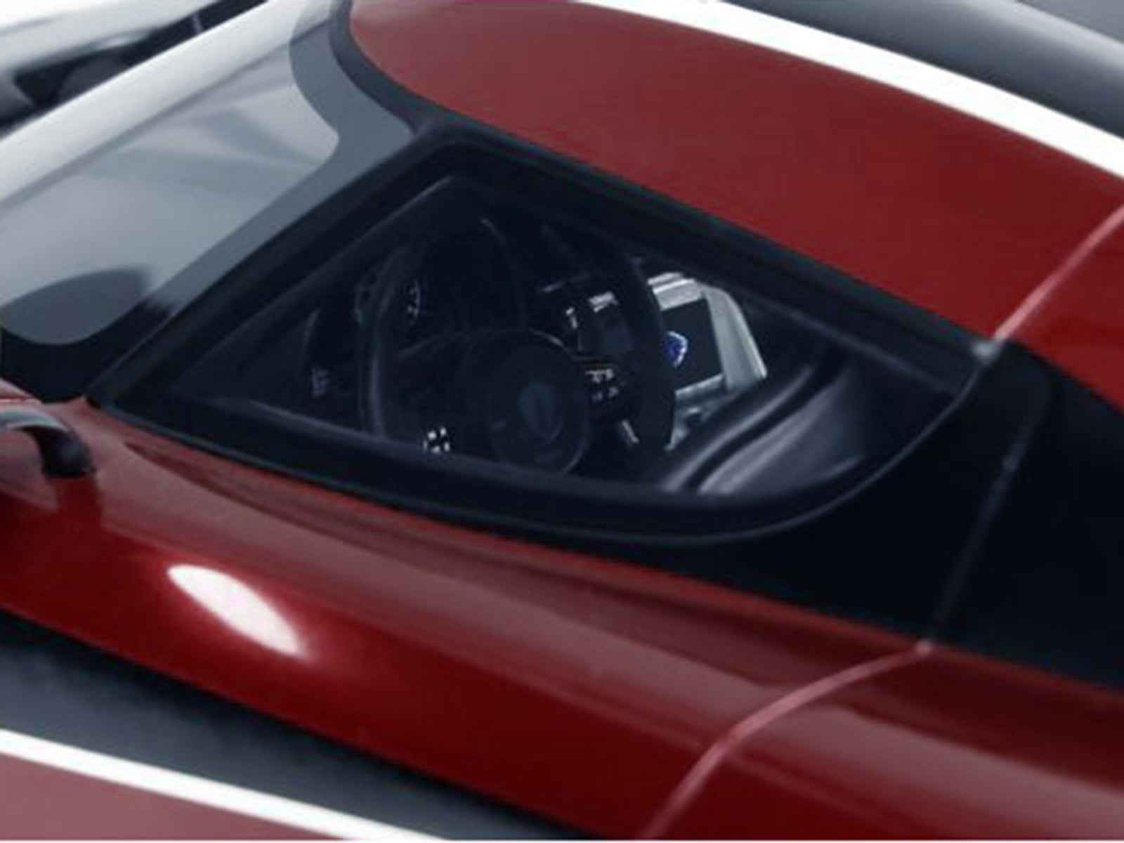 2017 Koenigsegg Agera RS Deep Red Metallic with Black Stripes 1/18 Model Car by GT Spirit - Rapid Vehicles