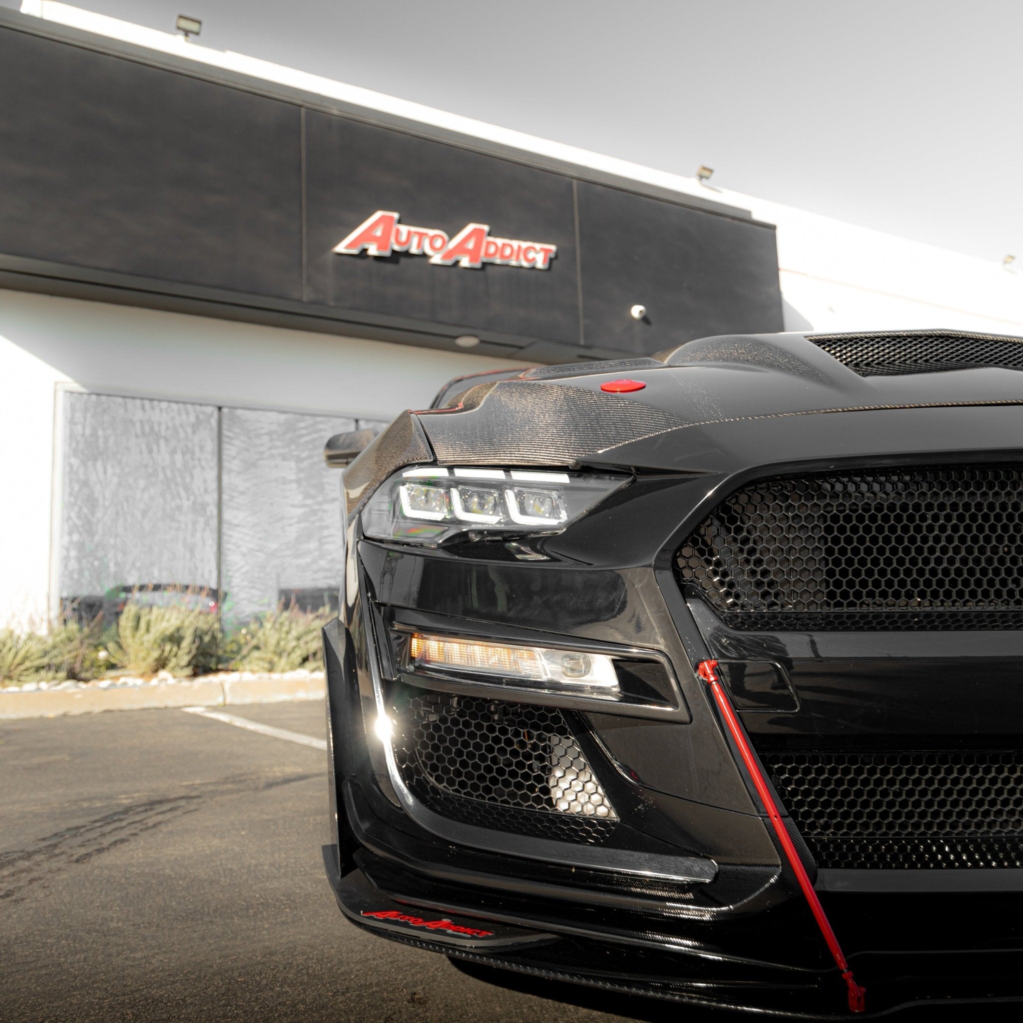2018-2023 Ford Mustang Projector Headlights S650 Style LED Amber Sequential Turn Signals - Rapid Vehicles