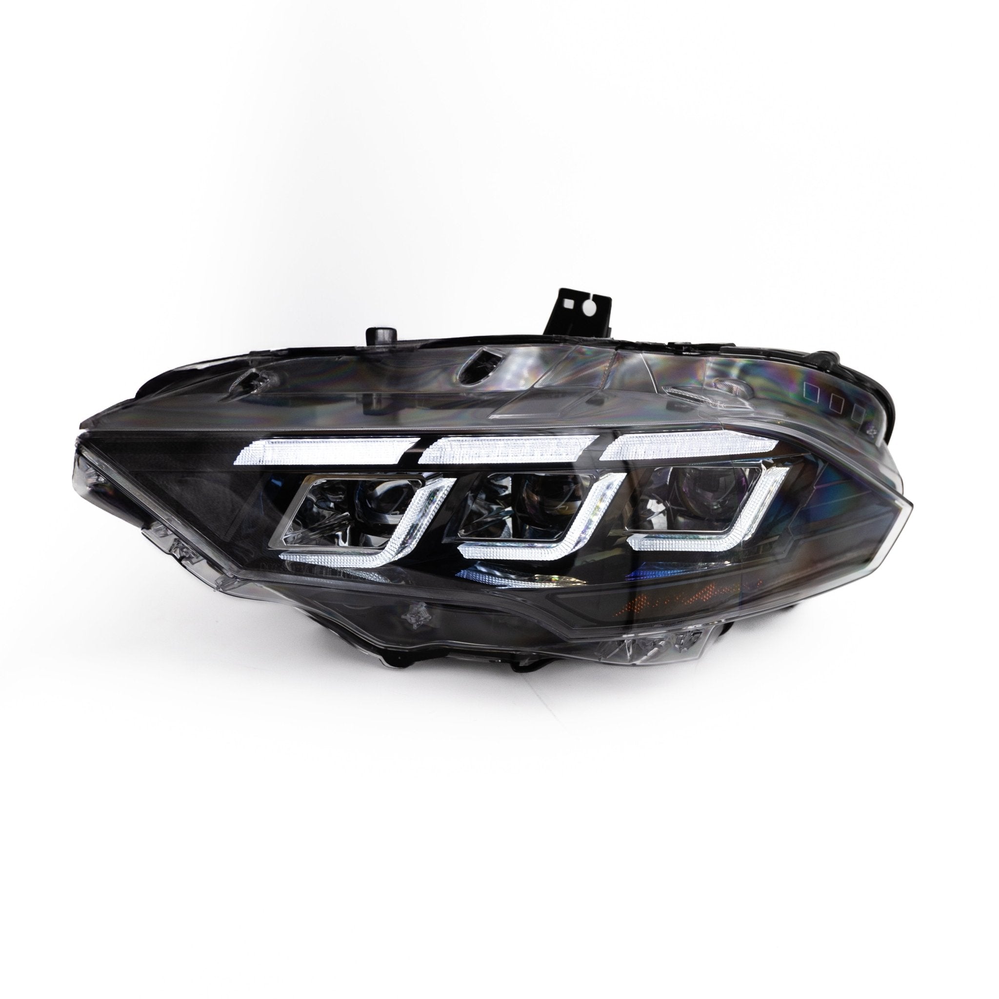 2018-2023 Ford Mustang Projector Headlights S650 Style LED Amber Sequential Turn Signals - Rapid Vehicles