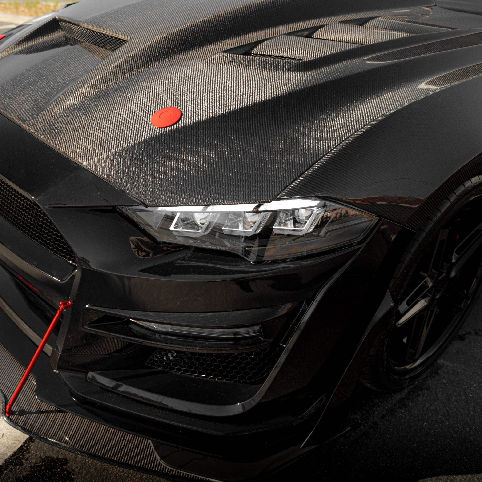 2018-2023 Ford Mustang Projector Headlights S650 Style LED Amber Sequential Turn Signals - Rapid Vehicles