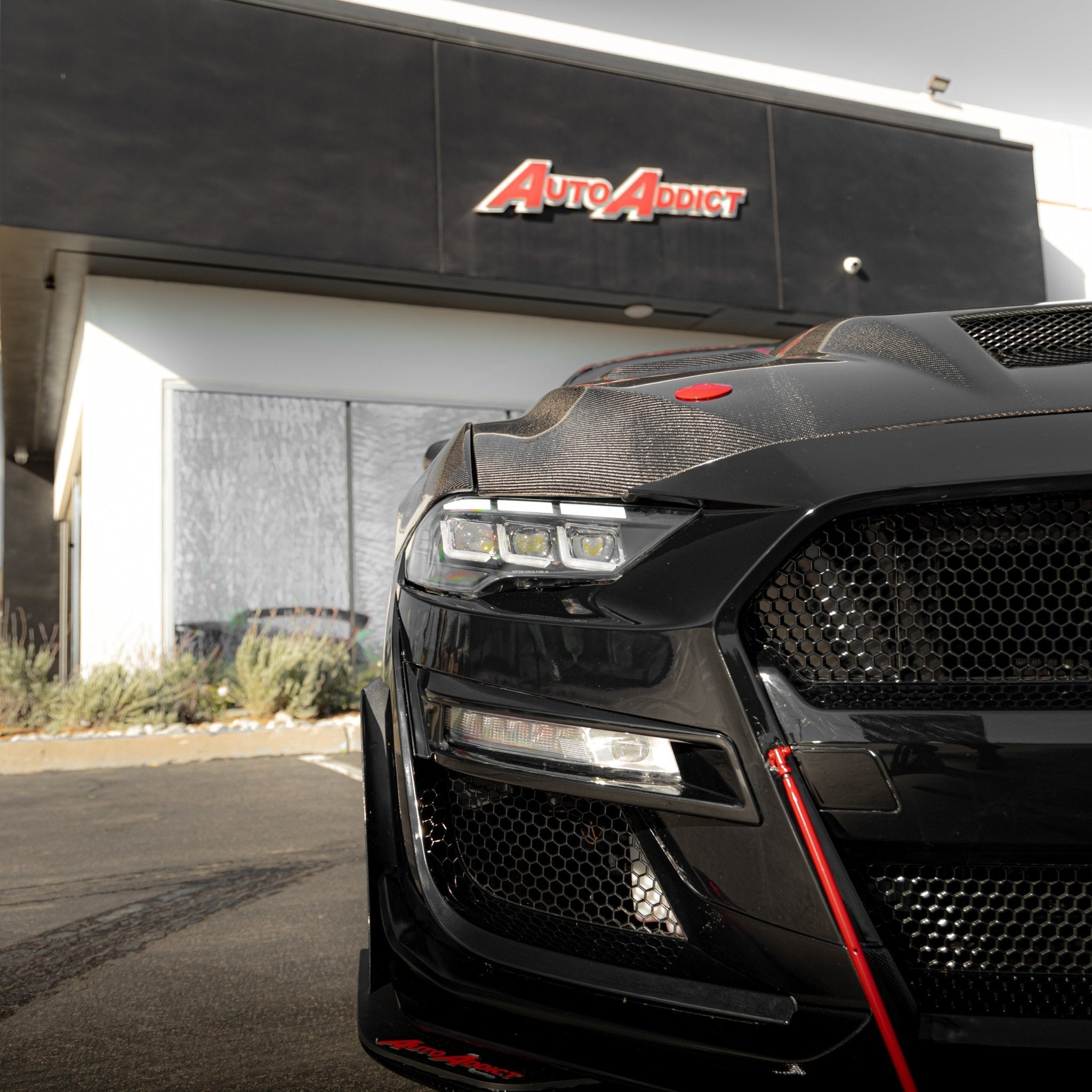 2018-2023 Ford Mustang Projector Headlights S650 Style LED Amber Sequential Turn Signals - Rapid Vehicles