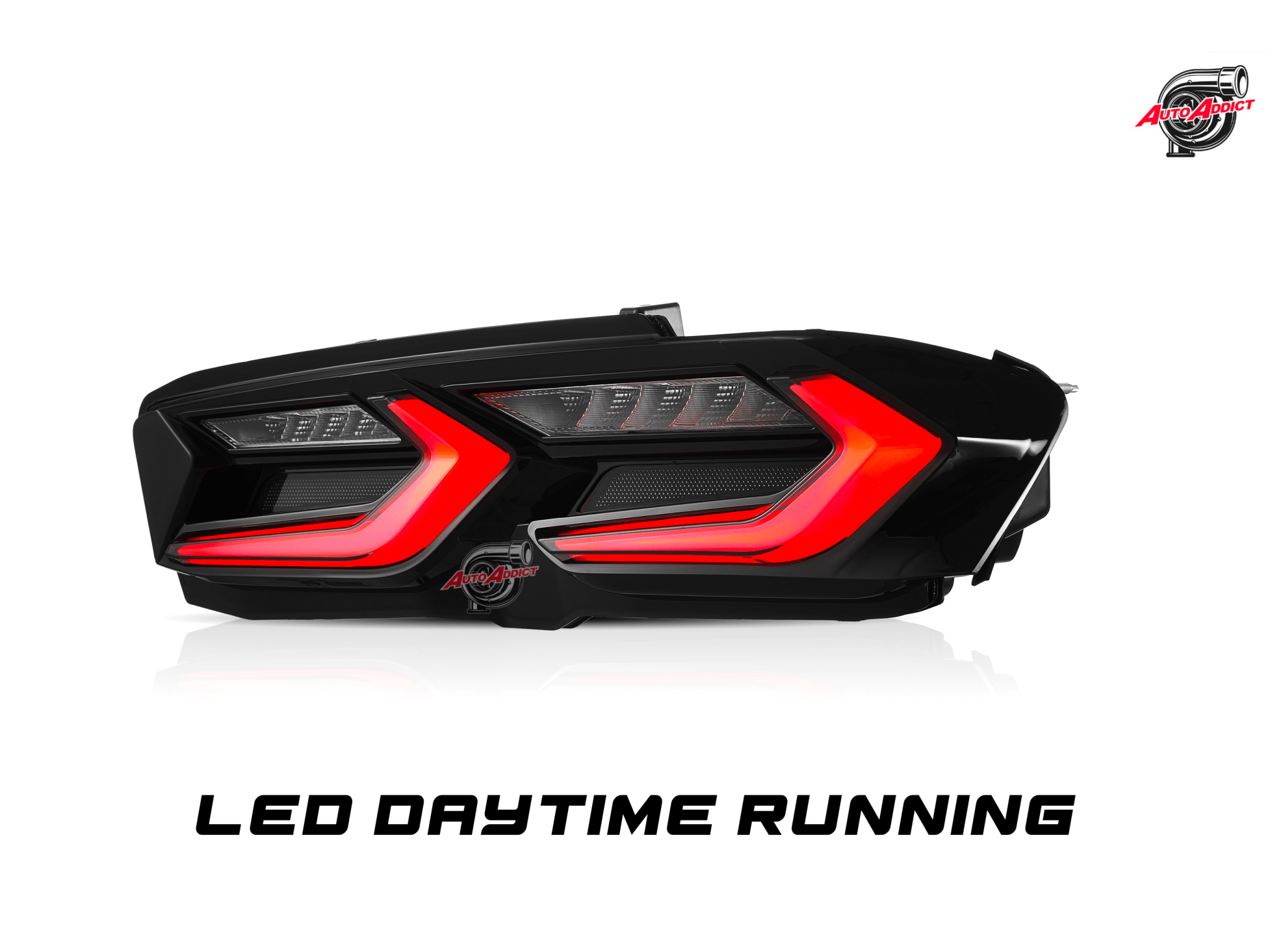 2019-2025 CHEVY CAMARO UMBRA LED TAILLIGHTS GLOSS BLACK/SMOKE LENS - Rapid Vehicles