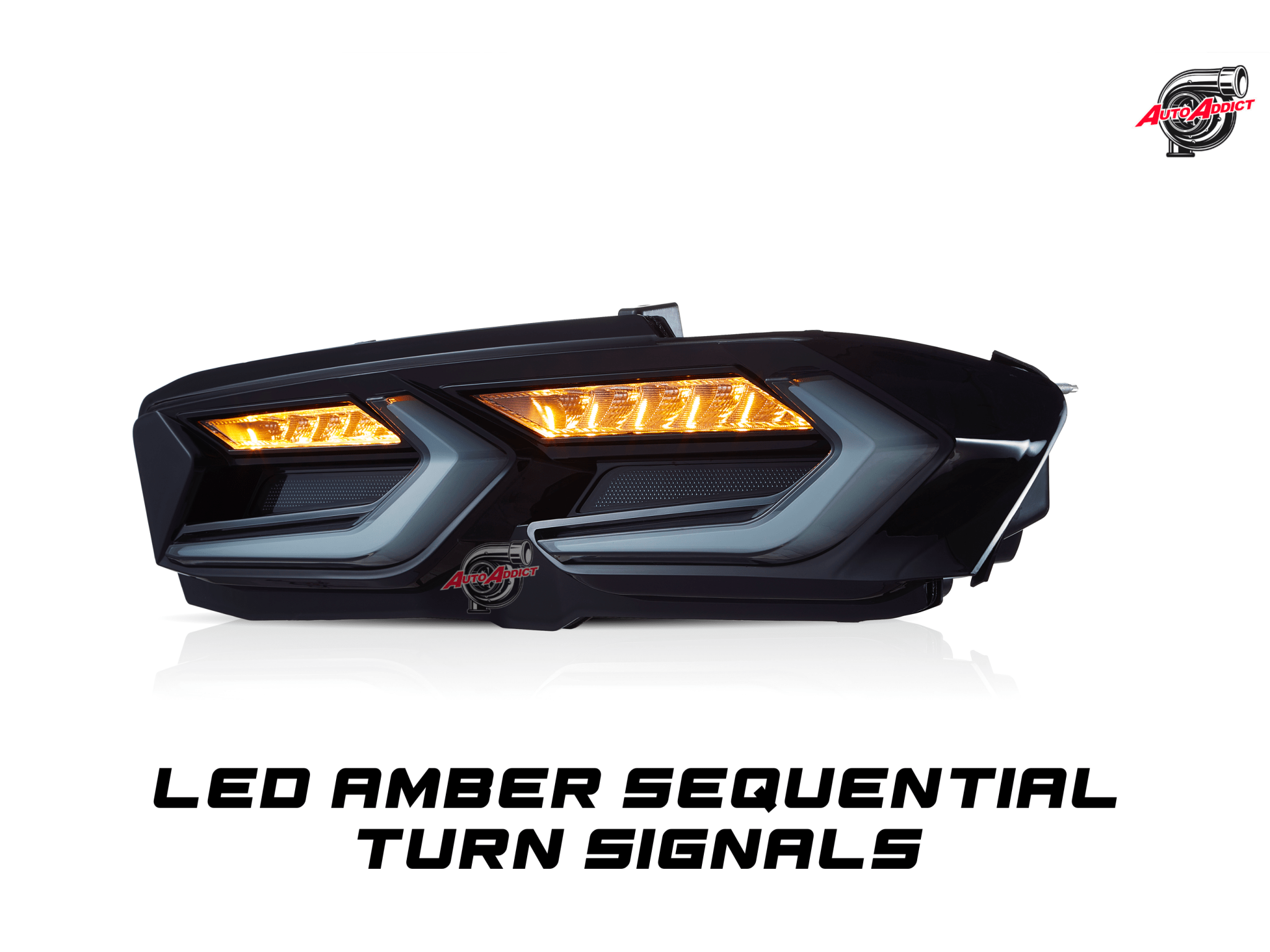 2019-2025 CHEVY CAMARO UMBRA LED TAILLIGHTS GLOSS BLACK/SMOKE LENS - Rapid Vehicles