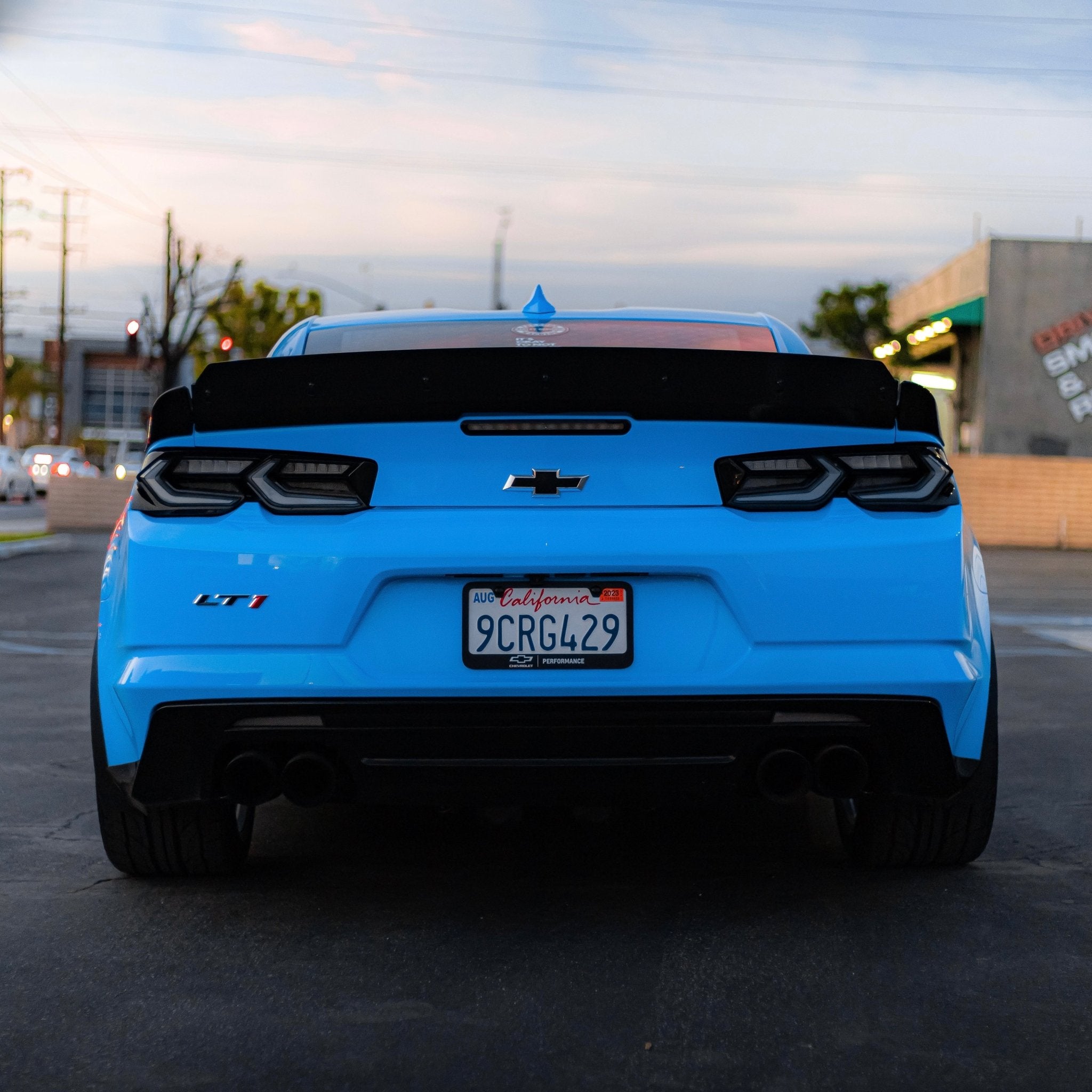 2019-2025 CHEVY CAMARO UMBRA LED TAILLIGHTS GLOSS BLACK/SMOKE LENS - Rapid Vehicles