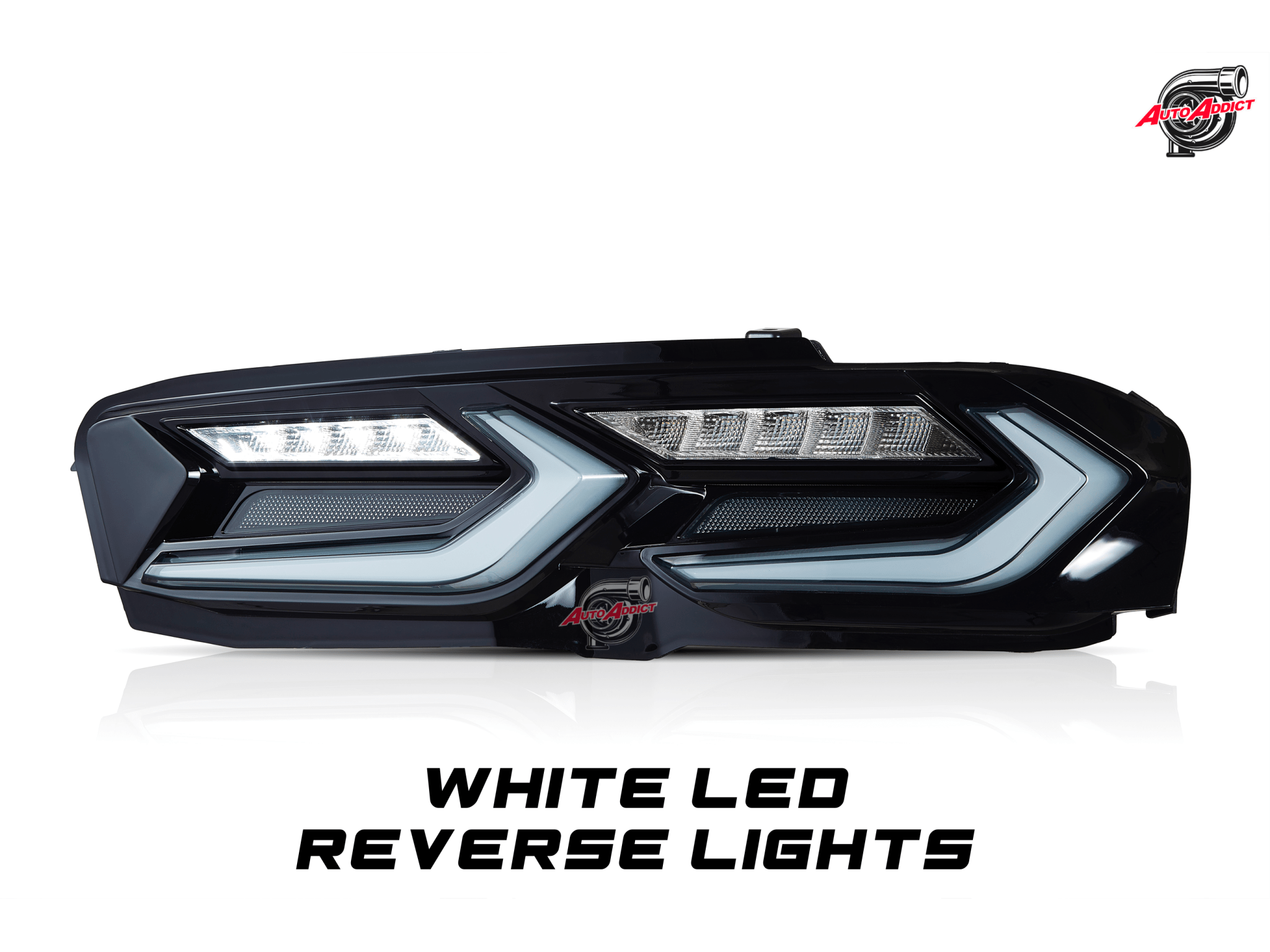 2019-2025 CHEVY CAMARO UMBRA LED TAILLIGHTS GLOSS BLACK/SMOKE LENS - Rapid Vehicles
