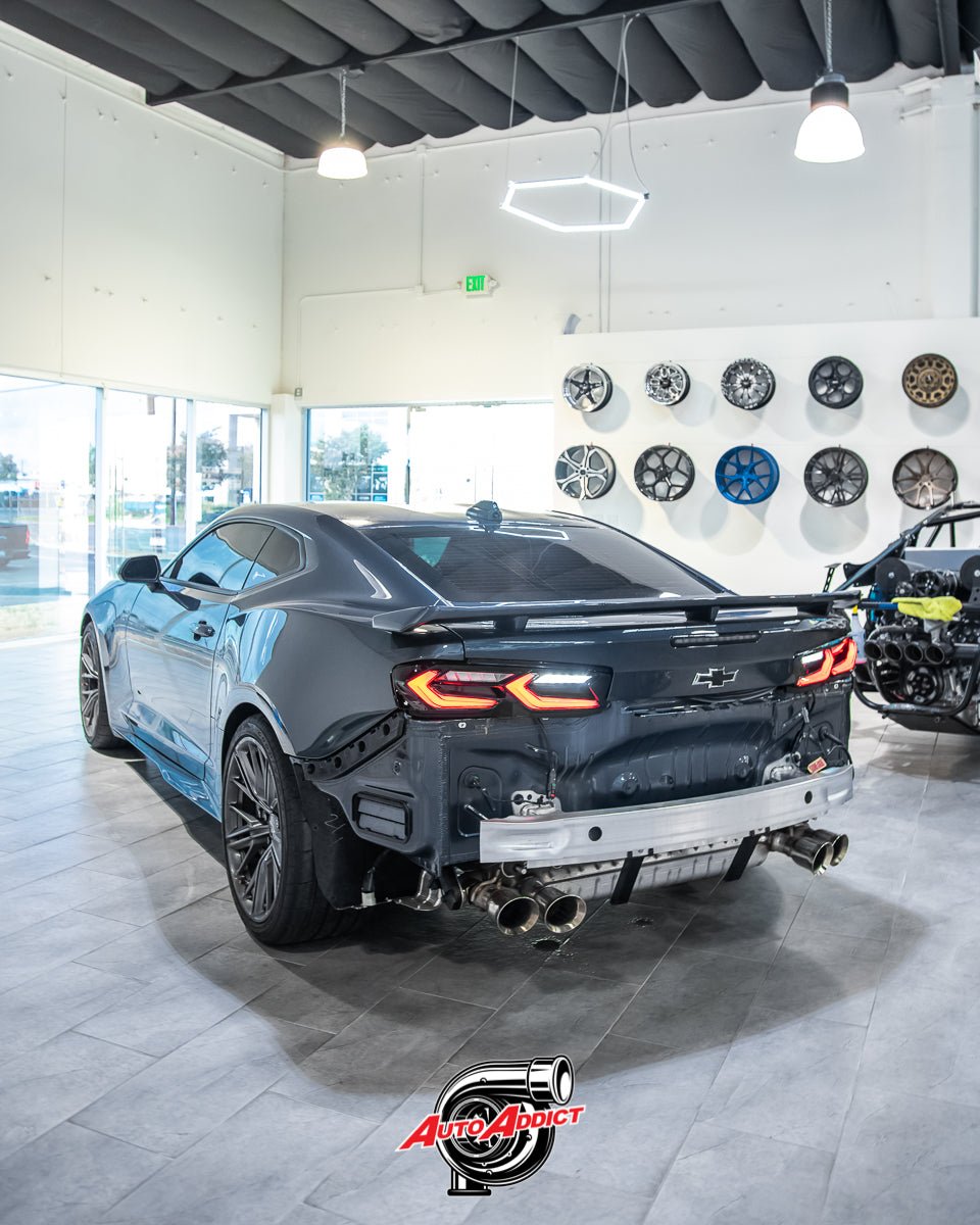 2019-2025 CHEVY CAMARO UMBRA LED TAILLIGHTS GLOSS BLACK/SMOKE LENS - Rapid Vehicles
